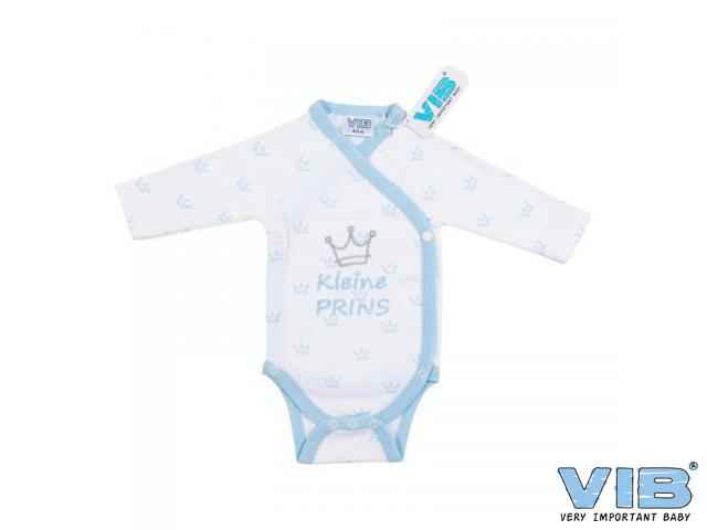 Romper wit-blauw kroontje Kleine prins