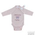 Romper I'm Beary Cute Rose Smoke