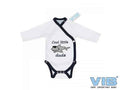 Overslag Romper 'Cool little dude' Wit+Navy