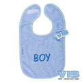 Slabber 'BABY BOY' Licht Blauw+Blauw