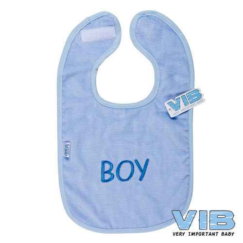 Slabber 'BABY BOY' Licht Blauw+Blauw