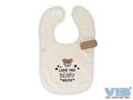 Slabbetje Love you BEARY much Beige
