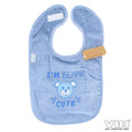 Slabbetje I'm Beary Cute Dusty Blue