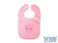 Slabber 'Allerliefste!' (met hartjes) Roze+Roze