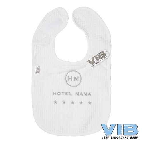 Slabber 'Hotel Mama (HM) 5-Star' Wit+Zilver Wafel