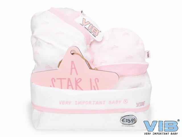 Gift Pakket met Commodemandje Girl L 9.1 Pink Tiara
