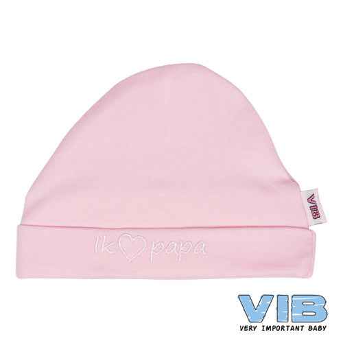 Muts Rond 'IK(hartje)PAPA' Roze