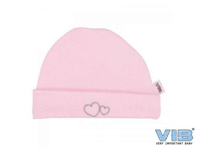 Muts Rond 'Hartjes' Roze
