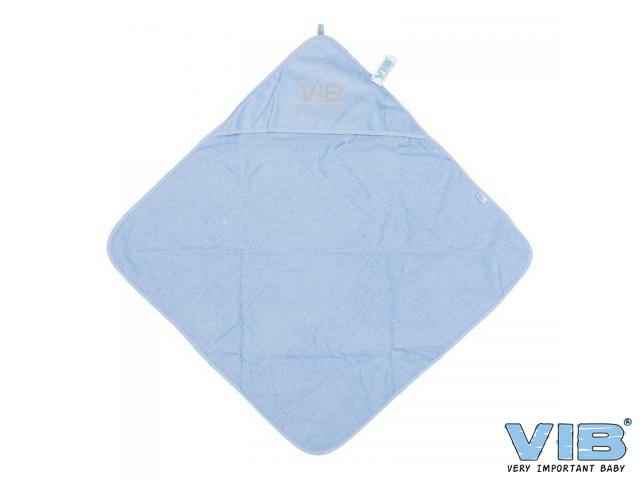 Badcape VIB Licht Blauw+Zilver