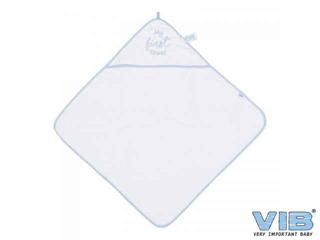 Badcape wit zilver