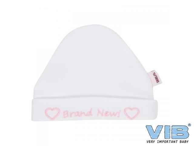 Muts Rond 'Brand New!' Wit-Roze