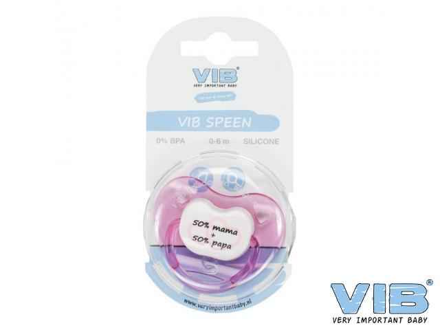 VIB Speen Orthodontisch Roze '50% mama + 50% papa'