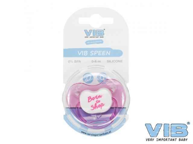 VIB Speen Orthodontisch Roze 'Born to Shop'