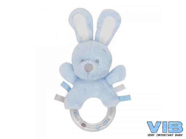 Pluche Konijn Rammelaar Very Important Rabbit Blauw