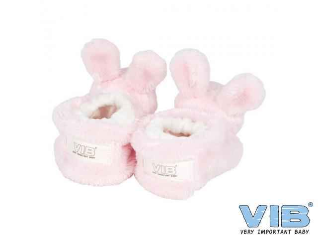 Pluche Konijnenslofjes met Konijnenhoofd Roze