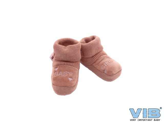 Slofjes 'BABY GIRL' Oud Roze