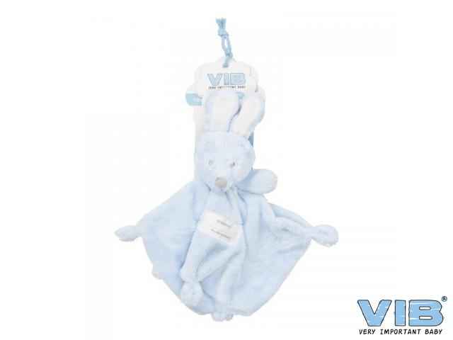 Pluche Konijn Very Important Rabbit Knuffeldoekje Blauw