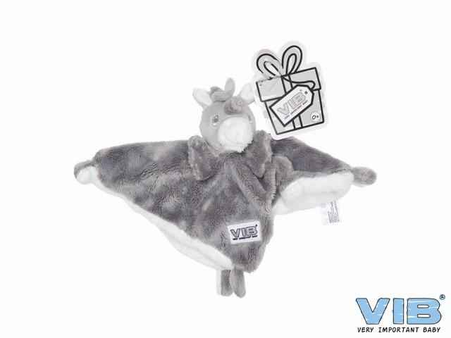 Knuffeldoekje Unicorn grijs