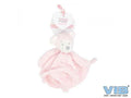 Pluche apenhoofd Very Important Knuffeldoekje roze