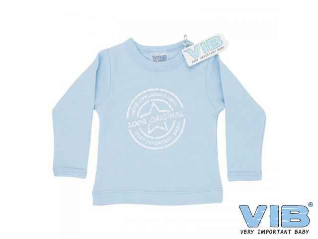 T-Shirt '100% Original Very Important Baby' Blauw