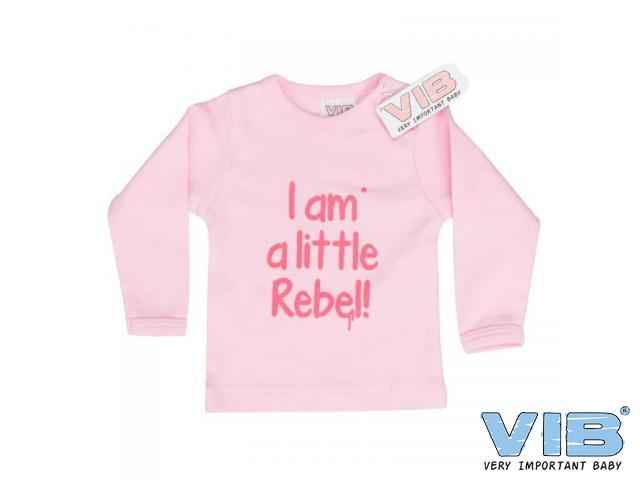 T-Shirt 'I am a little Rebel!'Roze