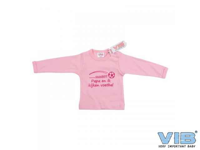 T-Shirt sssstt!! Papa en ik kijken voetbal 6M roze