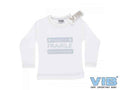 T-Shirt 'This Side Up, FRAGILE, handle with care' Wit
