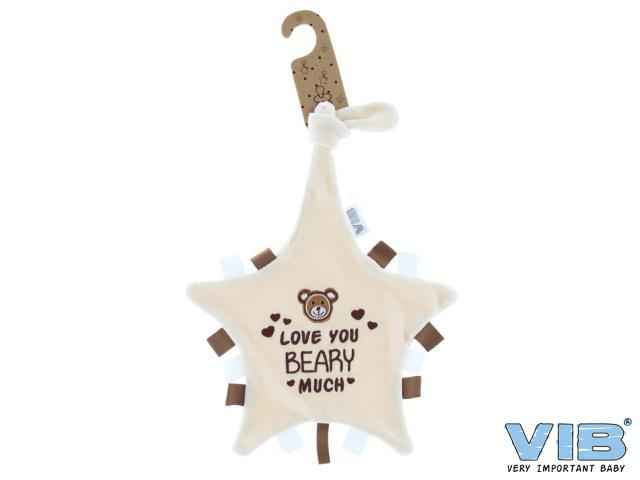 Tutteldoekje Love you BEARY much Beige
