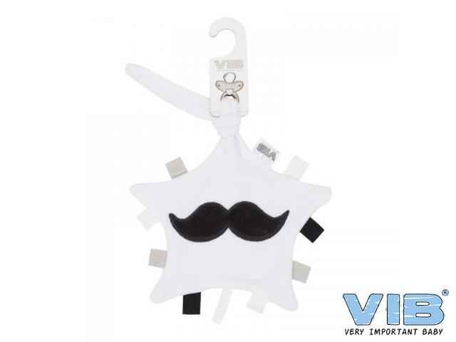 Tutteldoekje STER Wit 'Mustache'