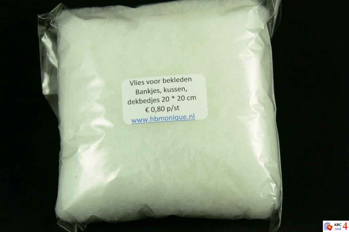 Kussenvlies voor bekleden van bankjes etc