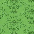 Poppenhuis behang, groen