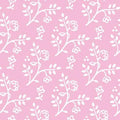 Poppenhuis behang Julia, roze met wit