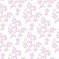 Poppenhuis behang Julia, wit met roze