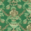 Poppenhuis behang Compiegne Turquoise