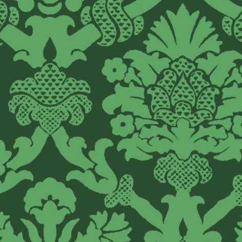 Poppenhuis behang Portia Tuscan groen