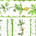 Poppenhuis behang daisy