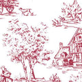 Poppenhuis behang Toile de Jouy