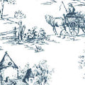 Poppenhuis behang Toile de Jouy Blue