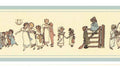 Behang rand Kate Greenaway Blue