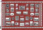 Poppenhuis behang Room pack Print Raspberry
