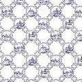 Behang Blauw