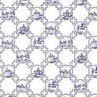 Behang Blauw