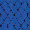 Behang blauw