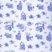 Behang blauw