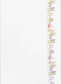 Behang rand blauw