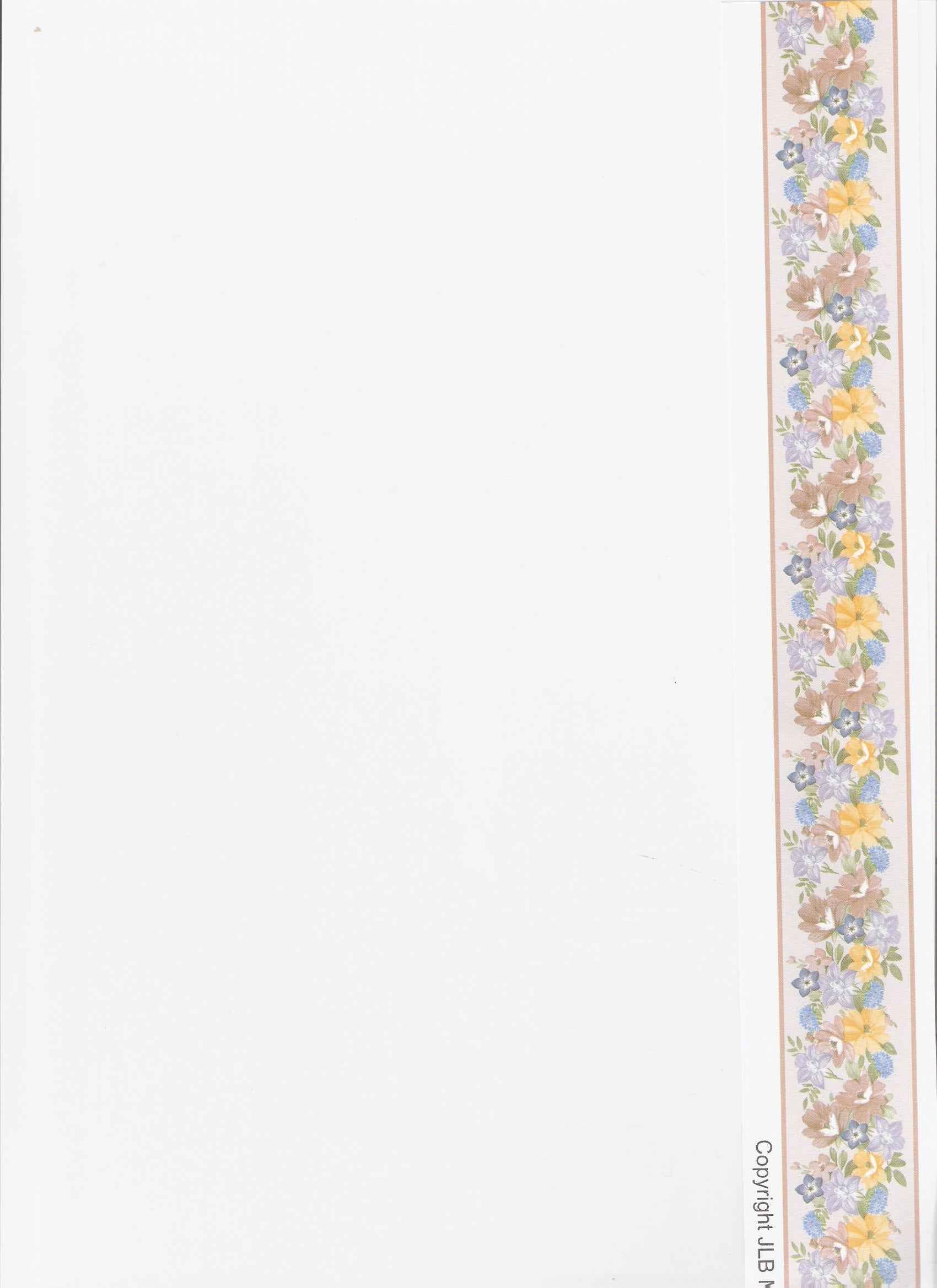 Behang rand Garland Paars