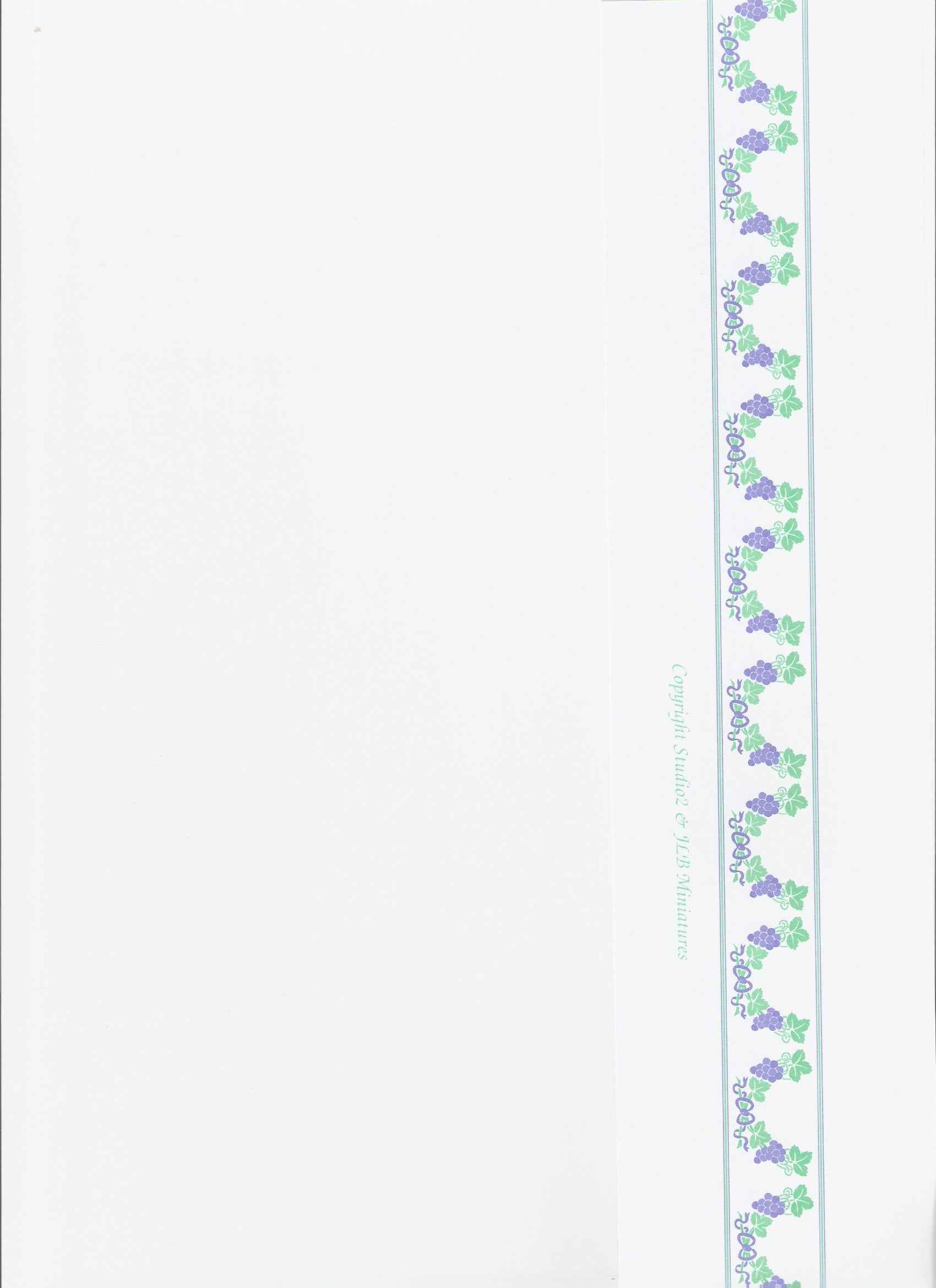 Behang rand Vine blauw