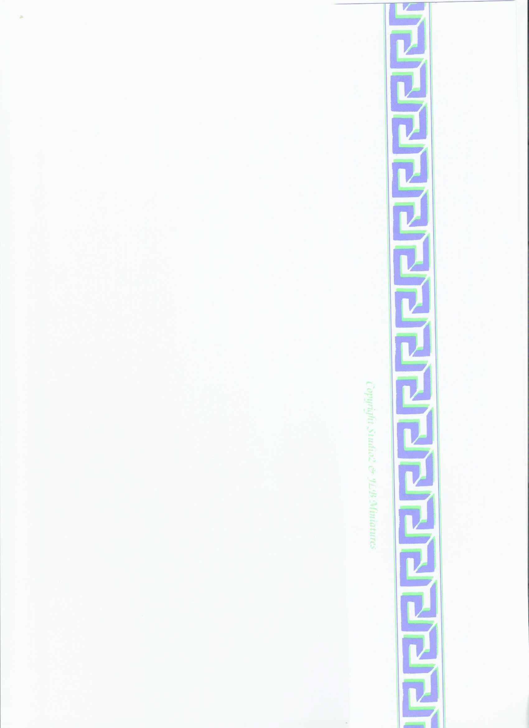 Behang rand Grecian blauw