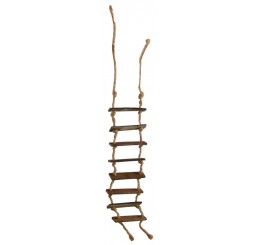 Oude touwladder