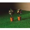 2 potjes met roosjes en groen blad                               , Dolls House Emporium, 6528